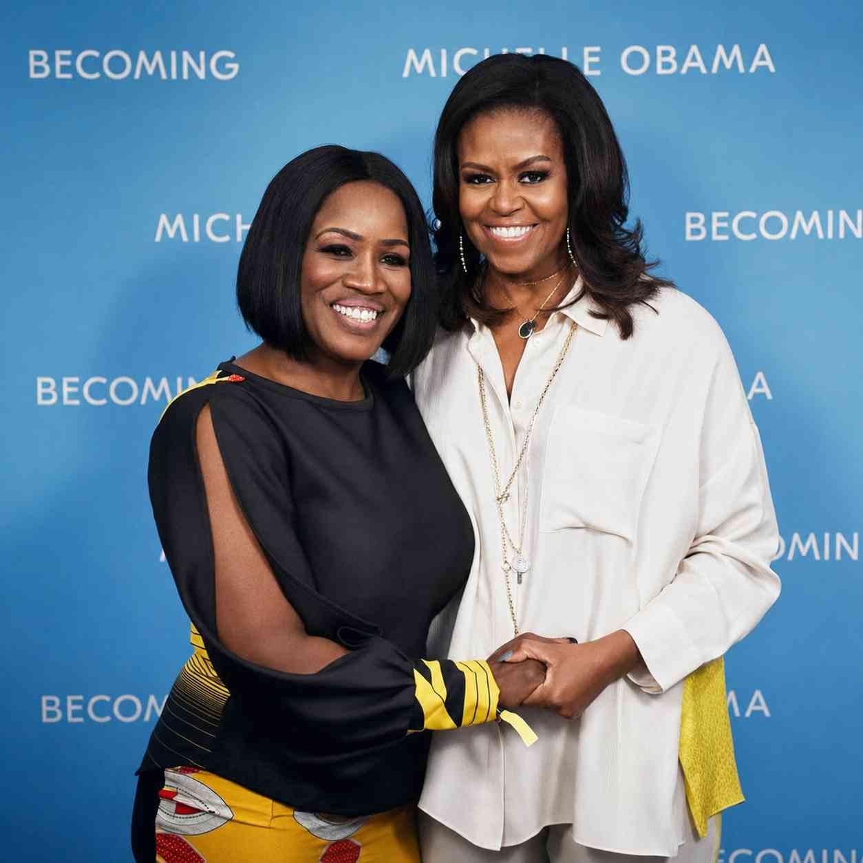 Paula Powell with Michelle Obama